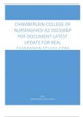 CHAMBERLAIN COLLEGE OF  NURSING(HESI A2 2023)A&P  PDF DOCUMENT-LATEST  UPDATE FOR REAL  EXAMWWW.STUVIA.COM