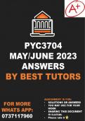 PYC3704 MAY/JUNE EXAM ANSWERS