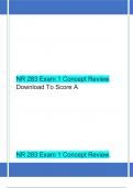 NR 283 Exam 1 Concept Review. Download To Score A