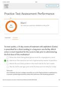  EXIT Practice Test Assessment Performance  2023