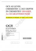 OCS AS LEVEL CHEMISTRY A 2023 DEPTH  IN CHEMISTRY GRADED  A+ GUARANTEED PASS