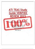 ATI TEAS Study Guide VERIFIED REVIEW 2023