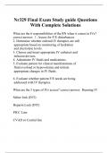 Nr329 Final Exam Study guide Questions With Complete Solutions