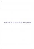 ATI PN Mental Health Proctored Exam 2022- 2023 BUNDLE | 100% Verified