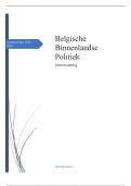 Samenvatting - Belgische Binnenlandse Politiek