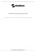 TFM 160 Unit Quiz 03 Study Guide