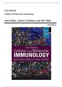 Test Bank - Cellular and Molecular Immunology, 10th Edition (Abbas, 2022), Chapter 1-21 | All Chapters