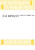 PED3701 Assignment 6 (COMPLETE ANSWERS) 2023 (779470) - DUE 19 July 2023
