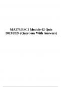 MA279/BSC2 Module 02 Quiz 2023/2024 (Questions With Answers)