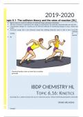IBDP CHEMISTRY HL TOPIC 6,16 - chemical kinetics