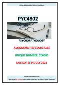 PYC4802 ASSIGNMENT 03 SOLUTIONS 2023