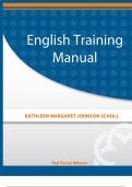 english training manual