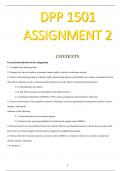 DPP 1501 ASSIGNMENT 2 ANSWERS