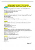 MED-SURG II HESI TEST BANK 2023/2024 Questions and Answers (perfect guide for your final)