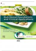 Nutritional Foundations and Clinical Applications-A Nursing Approach 8th Edition by Michele Grodner, Sylvia Escott-Stump, Suzanne Dorner - Latest, Complete And Elaborated(Test Bank)