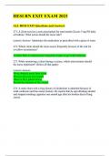 HESI RN EXIT EXAM 2023   ALL HESI EXIT Questions and Answers