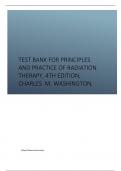 Test Bank for Principles and Practice of Radiation Therapy, 4th Edition, Charles M. Washington, Dennis T. Leaver
