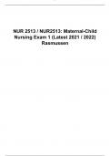 NUR 2513 / NUR2513: Maternal-Child Nursing Exam 1 (Latest 2021 / 2022) Rasmussen