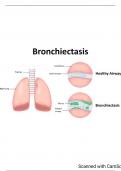 NOTES ON BRONCHIECTASIS WITH SUPPORTIVE DIAGRAMS