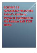 SCIENCE 29 ADVANCED PRACTICE Seidel's Guide to Ph