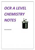 OCR A Level Chemistry notes - made using mark schemes