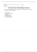 PHI 105 Topic 2 Assignment Persuasive Essay Brainstorm Worksheet Grand Canyon