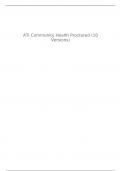 NUR 2513 / NUR2513 ATI Community Health Proctored (10 Versions)