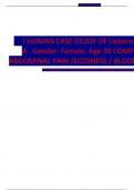 I HUMAN CASE STUDY OF Lieberman, Janet  A .Gender: Female. Age 36 COMPLAINT :  ABDOMINAL PAIN /DIZZINESS / BLOOD IN STOOL  FINAL EXAM QUESTION WITH 100% VERIFED SOLUTIONS LATEST PRESENT UPDATE 2023/2024