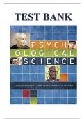 TEST BANK FOR PSYCHOLOGICAL SCIENCE, 5TH EDITION, MICHAEL GAZZANIGA, DIANE HALPERN