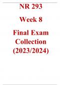 NR 293  Week 8  Final Exam Collection (2023/2024)