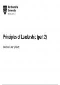 Lecture note for Leadership and Collaborative Working in Public Health and Healthcare