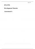 Essay DVA3701 - Development Theories 