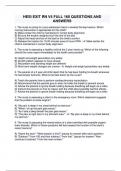 HESI EXIT RN V4 FULL 160 QUESTIONS AND ANSWERS