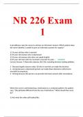 NR 226 Exam 1