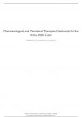 Pharmacological and Parenteral Therapies Flashcards for the Nclex-RN® Exam