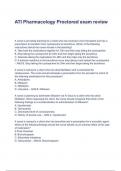 ATI RN PHARMACOLOGY PROCTORED EXAM TEST BANK 2023 (Complete). QUESTIONS & ANSWERS (A+ GRADED)