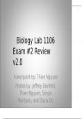 Biology Lab 1106 Exam #2 Review v2.0