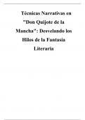 Técnicas Narrativas en "Don Quijote de la Mancha": Desvelando los Hilos de la Fantasía Literaria
