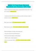 BSNS 113 Final Exam Revision Questions and Answers 100% Pass
