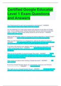 Certified Google Educator Level 1 Exam Questions and Answers 