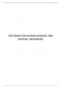 TEST BANK FOR HUMAN DISEASES, 3RD EDITION : NEIGHBORS
