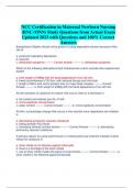 NCC Certification in Maternal Newborn Nursing  (RNC-MNN) Study Questions from Actual Exam  Updated 2023 with Questions and 100% Correct  Answers Butarphanol (Stadol) should not be given to a drug dependent wom