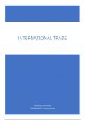 Samenvatting -  International law & trade part trade