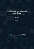 JoRA (Justification of Research Activities) - Cijfer: 10