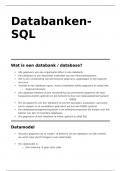Samenvatting Databanken - SQL