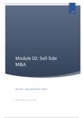FINC 6670 Notes - MODULE 02: SELL-SIDE M&A