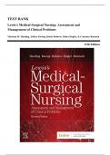 Test Bank - Lewis Medical Surgical Nursing, 11th Edition (Harding, 2020), Chapter 1-68 | All Chapters