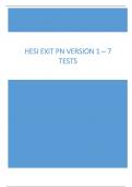 HESI Exit PN Version 1-7 Tests with Answers