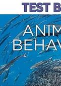 Test Bank - Animal Behavior 12th Edition by Dustin Rubenstein - Complete, Elaborated and Latest Testbank.All (1-14) Chapters included and Updated