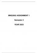 MNG2602 ASSIGNMENT NO.1 SEMESTER 2 YEAR 2023 due date: 28/08/2023